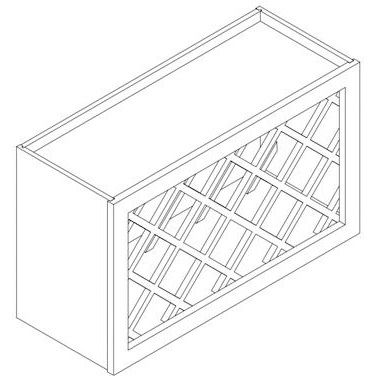 WHITE SHAKER- Wine Bottle Rack (15Hx12D)