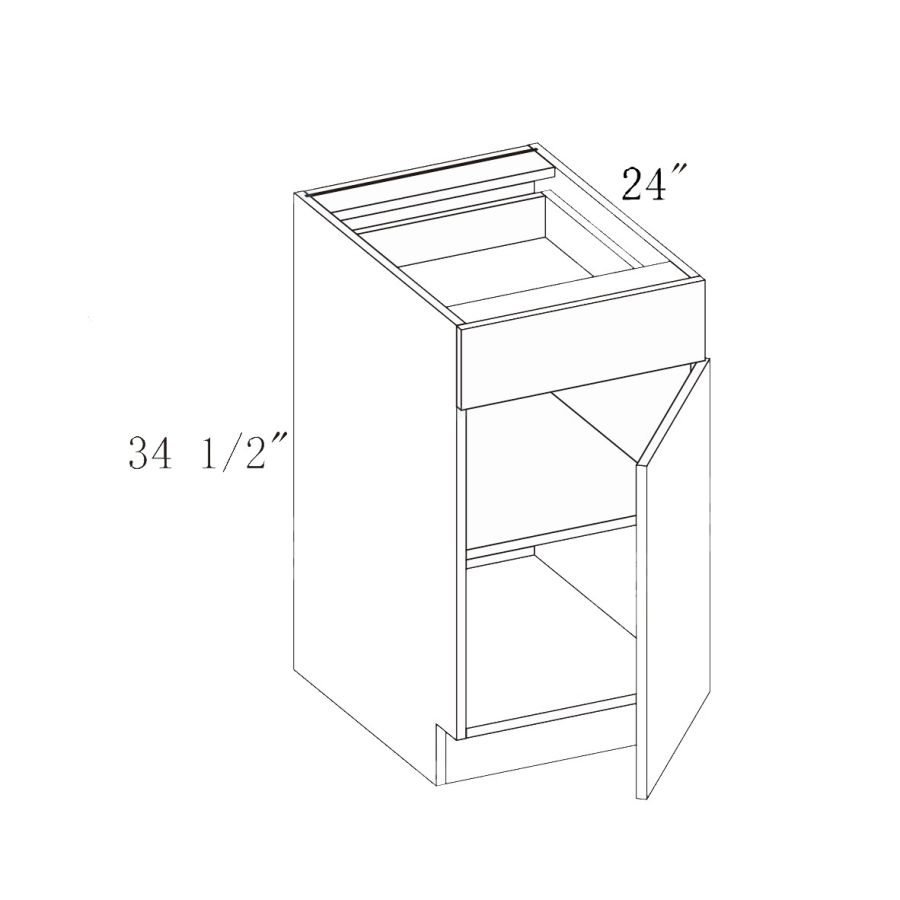 Base 1 Drawer and 1 Doors Cabinet