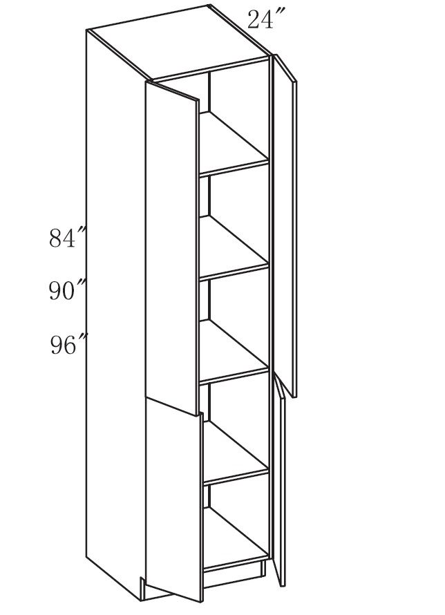 Pantry 4 Doors Cabinet