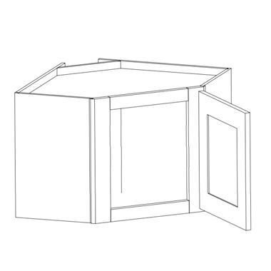 Wall Short Diagonal Corner Cabinet