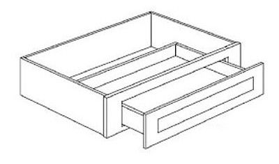 BLACK SHAKER- Knee Drawer (7Hx21D)