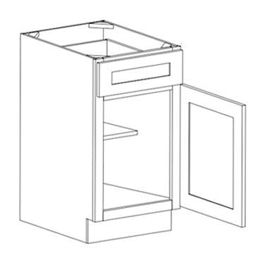Base 1 Drawer and 1 Door Cabinet