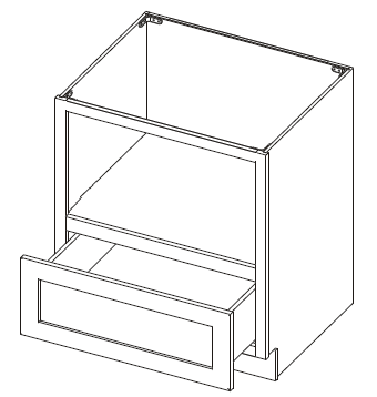 Microwave bottom drawer Base Cabinet