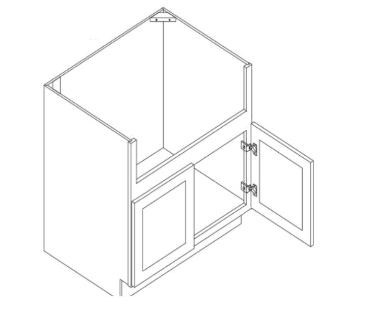 Farm Sink Base 2 Door Cabinet