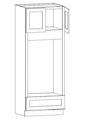 WHEAT SLIM- Oven Pantry Cabinet (24D)