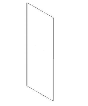 NAVY SHAKER- Tall Skin Panel (96H x 1/4 D)