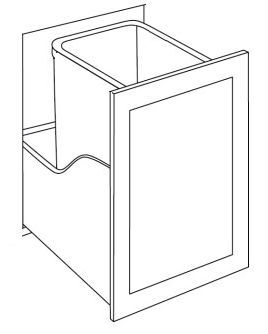 Trash Pull Out Set-Single Can
