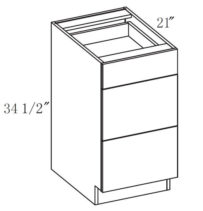Vanity 3 Drawer Cabinet