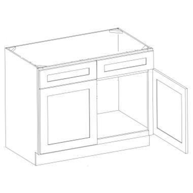 OAK SHAKER- Vanity Sink Cabinet (34-1/2Hx21D)