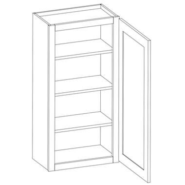 Wall 42"H 1 Door Cabinet