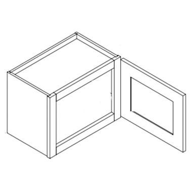 WHEAT SLIM- Topper Single Door Wall Cabinet (12D)