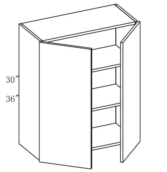 Wall 36"H 2 Doors Cabinet