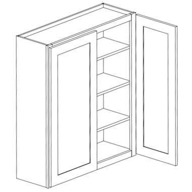 Wall 42"H 2 Doors Cabinet 