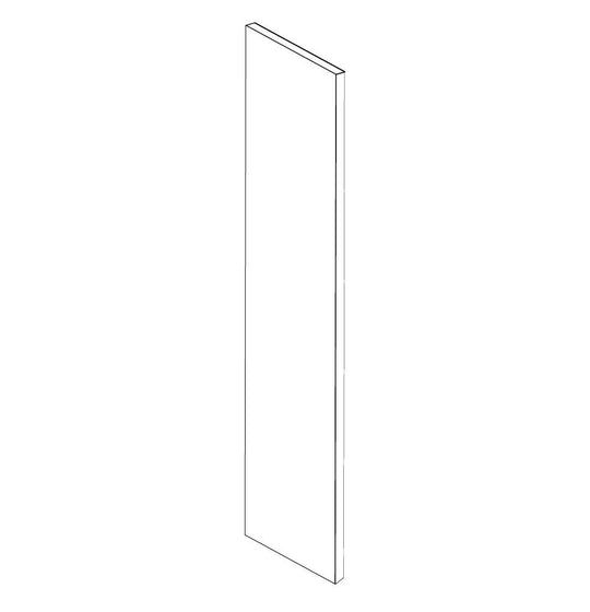 GRAY SHAKER- Tall End Panel (96H x 1/2 D)