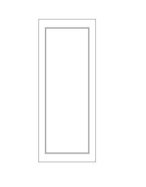 BLACK SHAKER- Wall Decoration Door (12Wx12D)