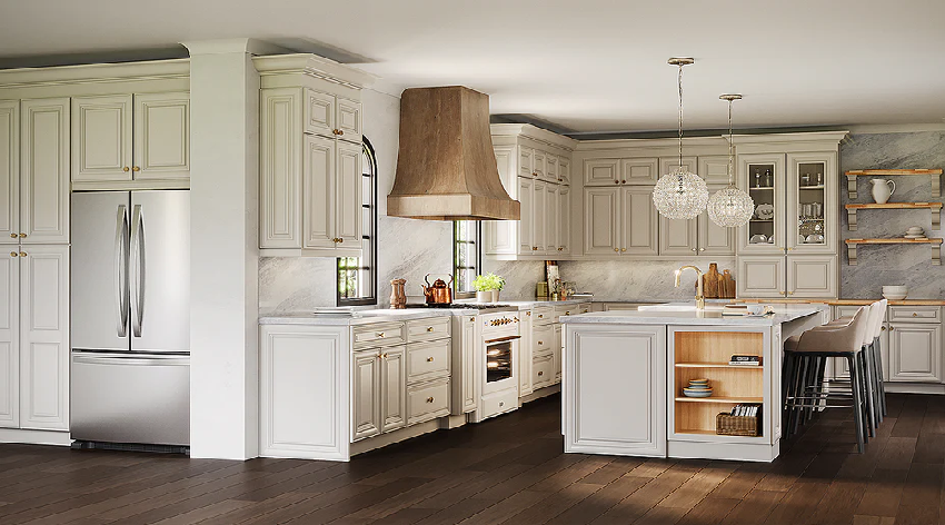 Raised-Panel Cabinets<br/>(Roswell Glaze Cream)